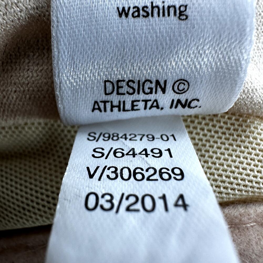 Athleta Shorebreak Swim Dress UPF 50+ Racerback Built In Bra Printed Blue M Tall - Picture 5 of 6